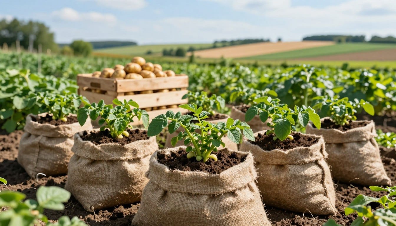 Jak pěstovat brambory v pytlích a dosáhnout vysoké úrody